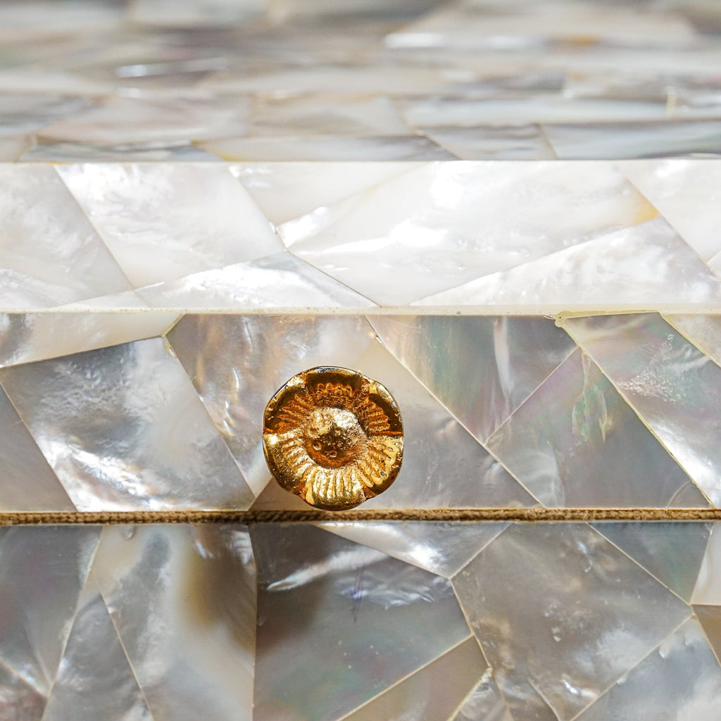 Genuine Large Mother of Pearl Jewelry Box (9.5 lbs)