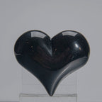 Genuine Polished Rainbow Obsidian (Medium) Heart