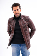 The Modena Quilted Leather Men Jacket