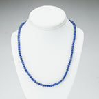 Genuine Lapis Lazuli Beaded Necklce (4mm)