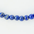 Genuine Lapis Lazuli Beaded Necklce (4mm)