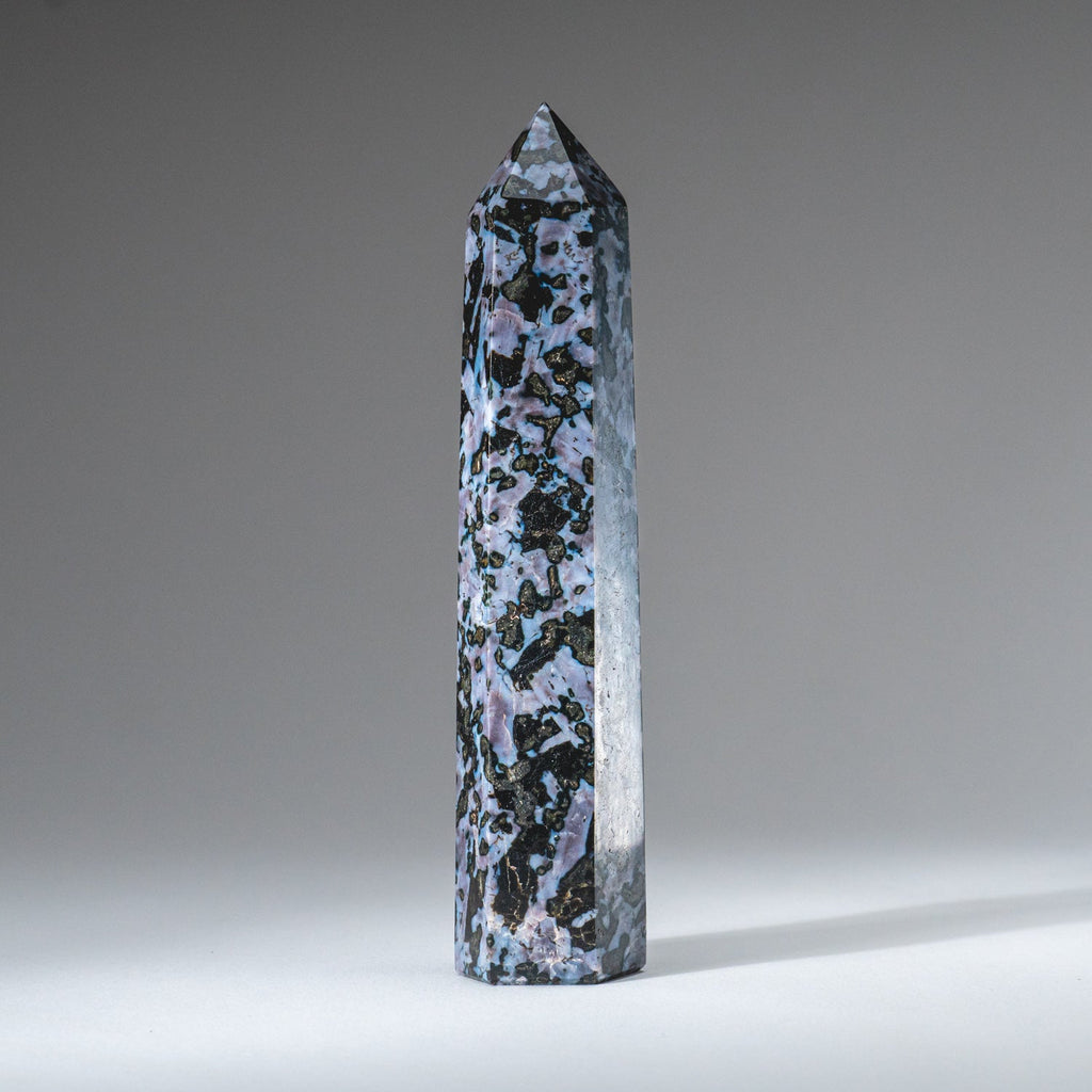 Genuine Polished Indigo Gabbro Point from Madagascar