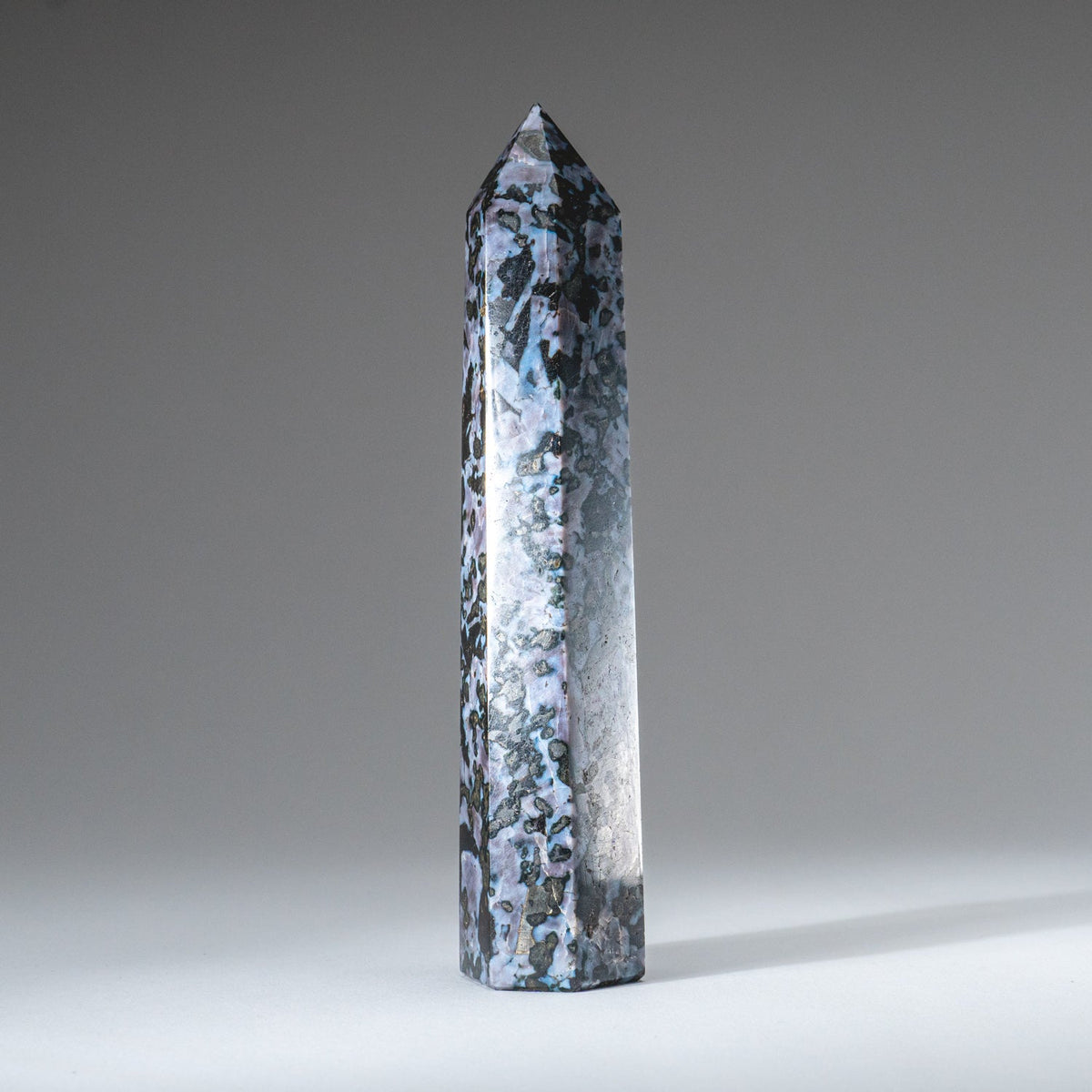 Genuine Polished Indigo Gabbro Point from Madagascar