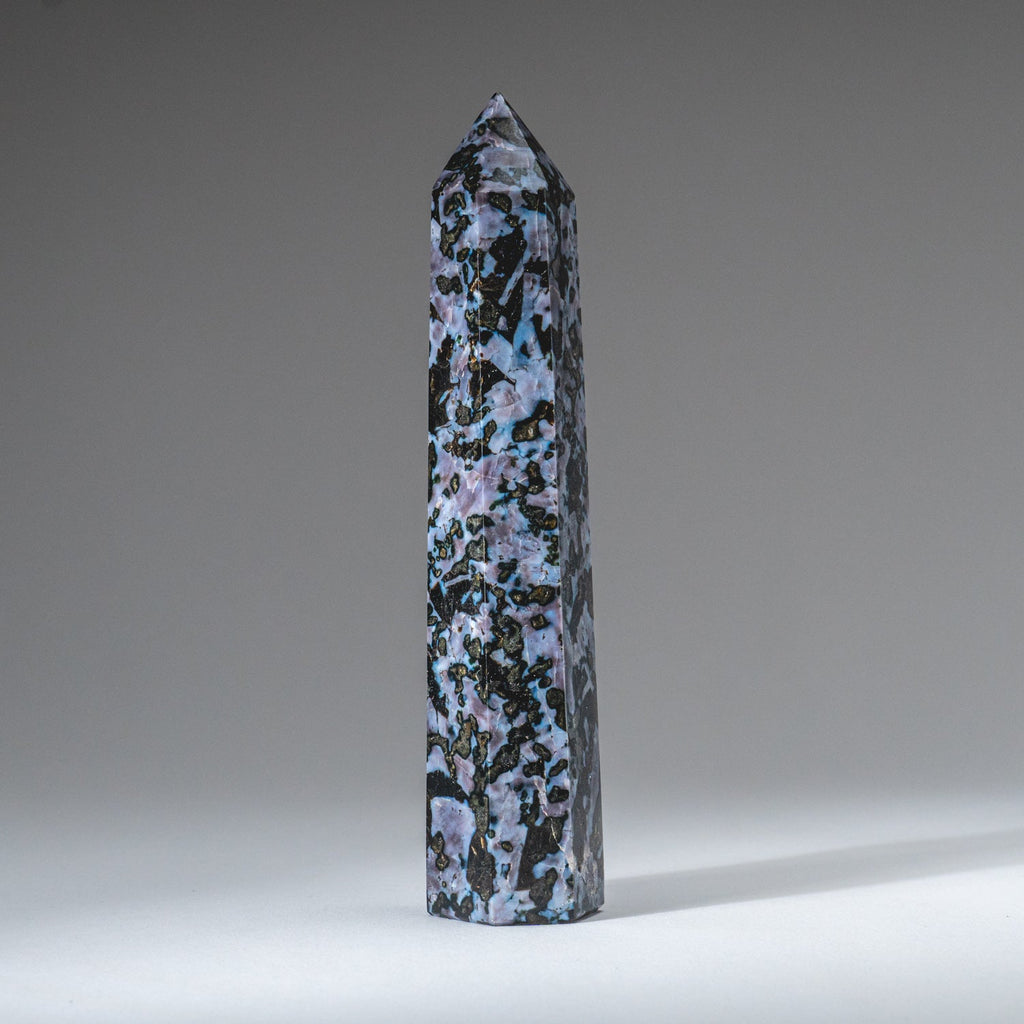 Genuine Polished Indigo Gabbro Point from Madagascar