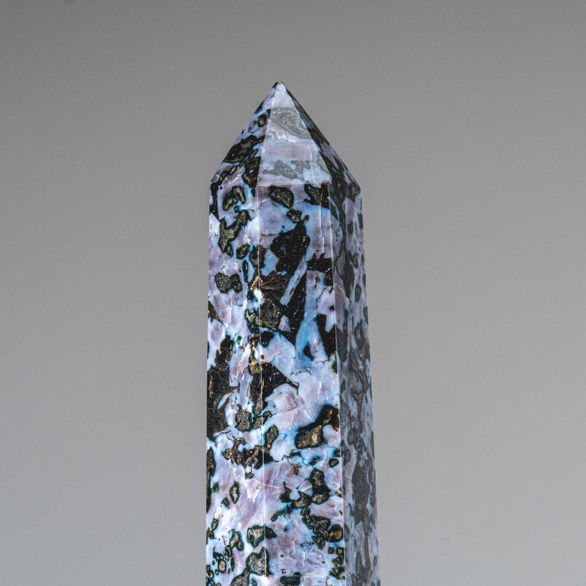 Genuine Polished Indigo Gabbro Point from Madagascar