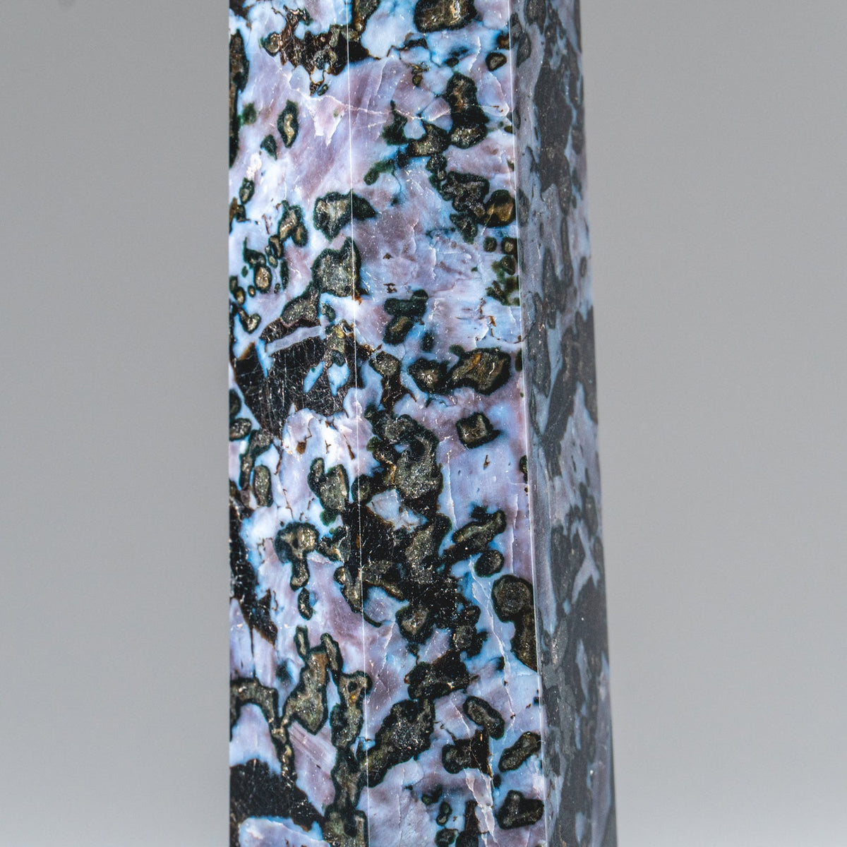 Genuine Polished Indigo Gabbro Point from Madagascar