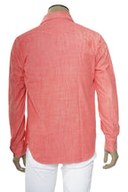 Sartorio Solid Denim Snap Button Cotton Shirt
