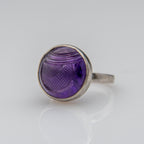 Amethyst Gemstone Sterling Silver Ring (Size 6 3/4)