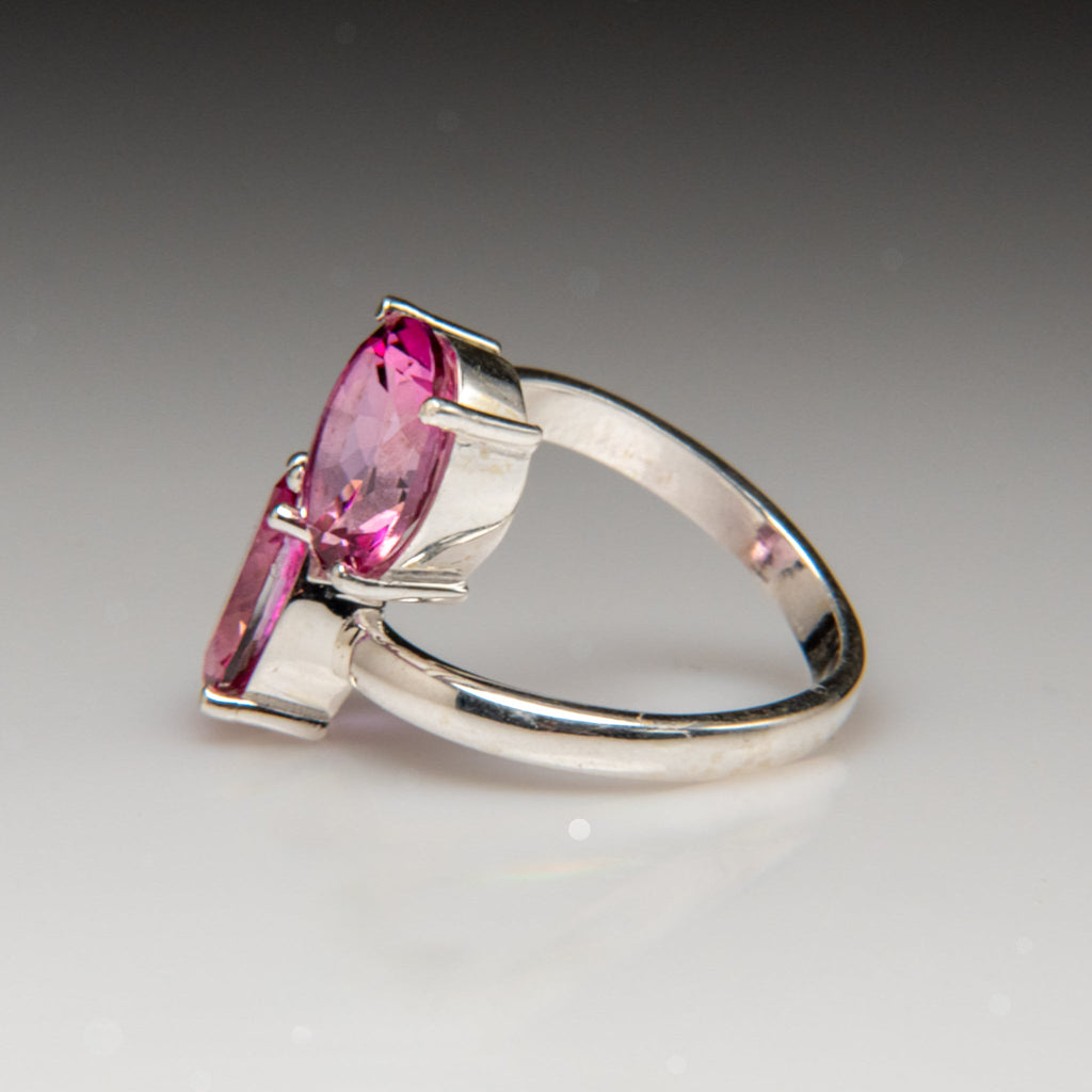 Topaz Gemstone Sterling Silver Ring (Size 7.5)