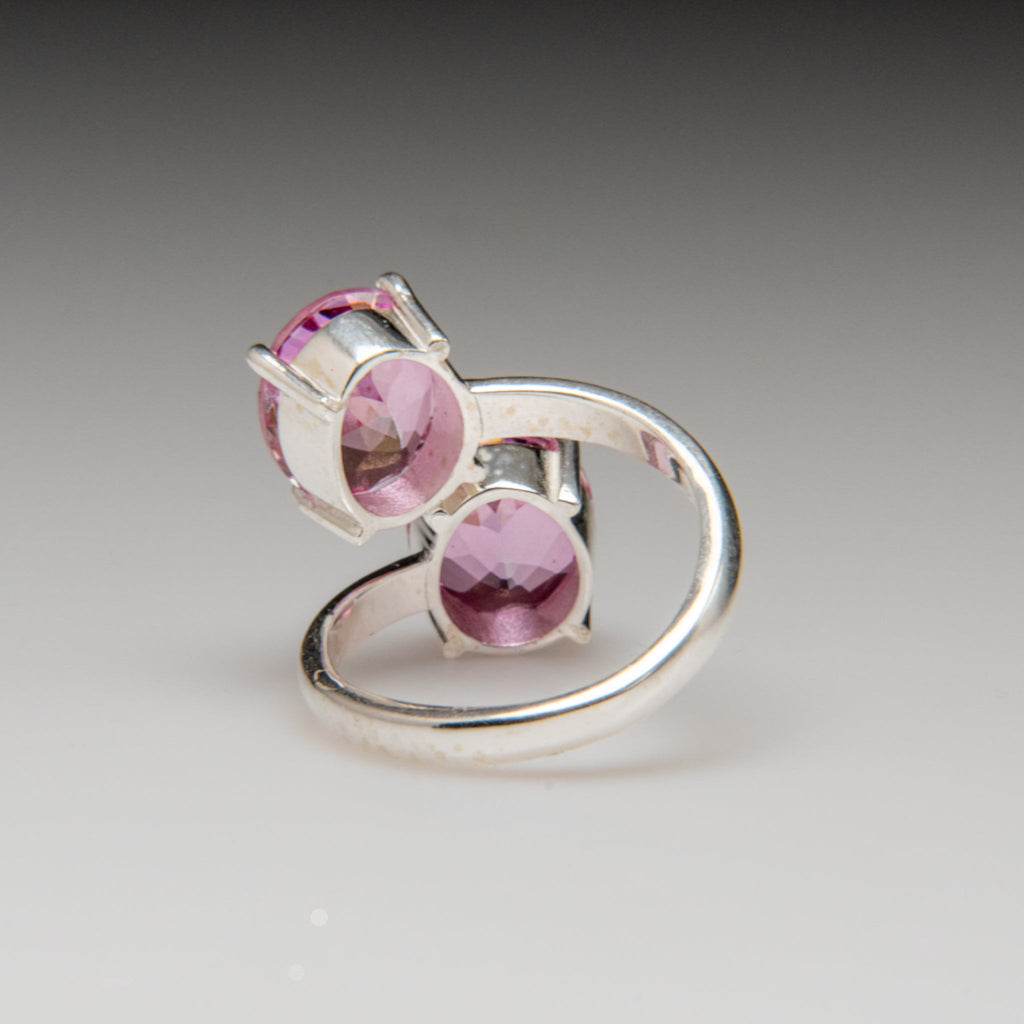 Topaz Gemstone Sterling Silver Ring (Size 7.5)