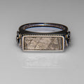 Genuine Seymchan Meteorite Ring in Sterling Silver (Size 10)