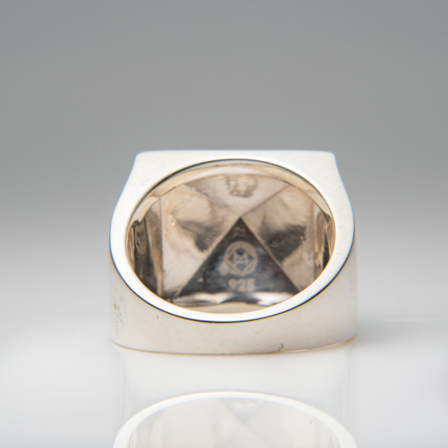 Genuine Lapis Lazuli Sterling Silver Men's Ring (Size 10)