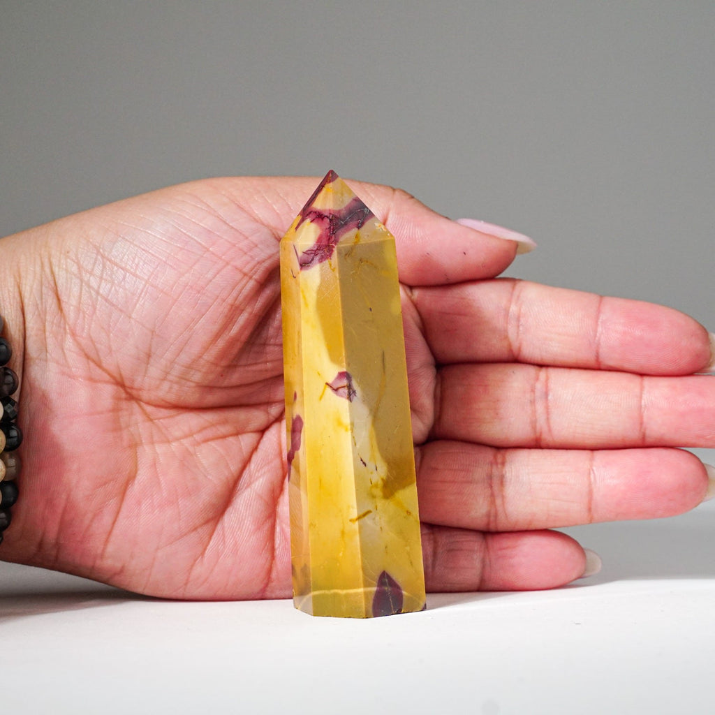Genuine Polished Mookaite Point from Madagascar