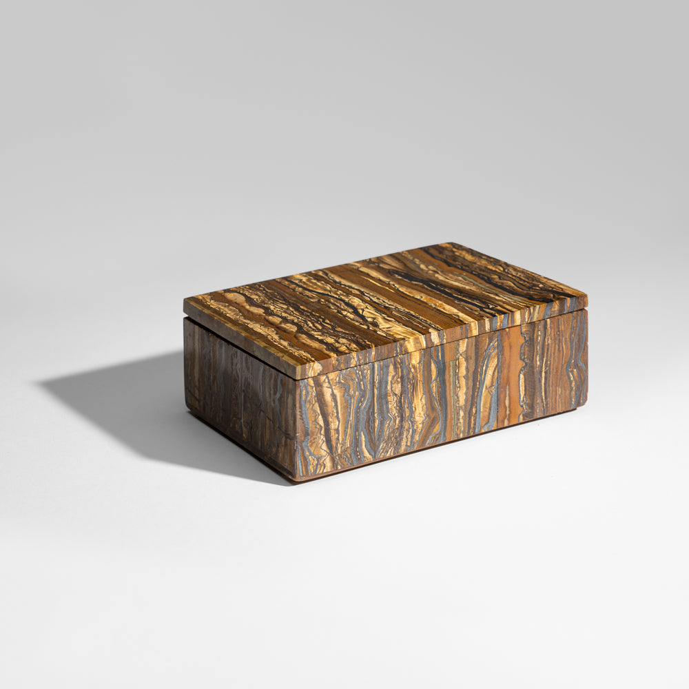 Genuine Polished Tiger's Eye Jewelry box