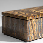 Genuine Polished Tiger's Eye Jewelry box