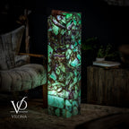 Fluorite Floor Lamp - Medium - 43.5"H x 10"W - Square - #10