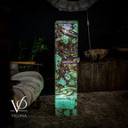 Fluorite Floor Lamp - Medium - 43.5"H x 10"W - Square - #10