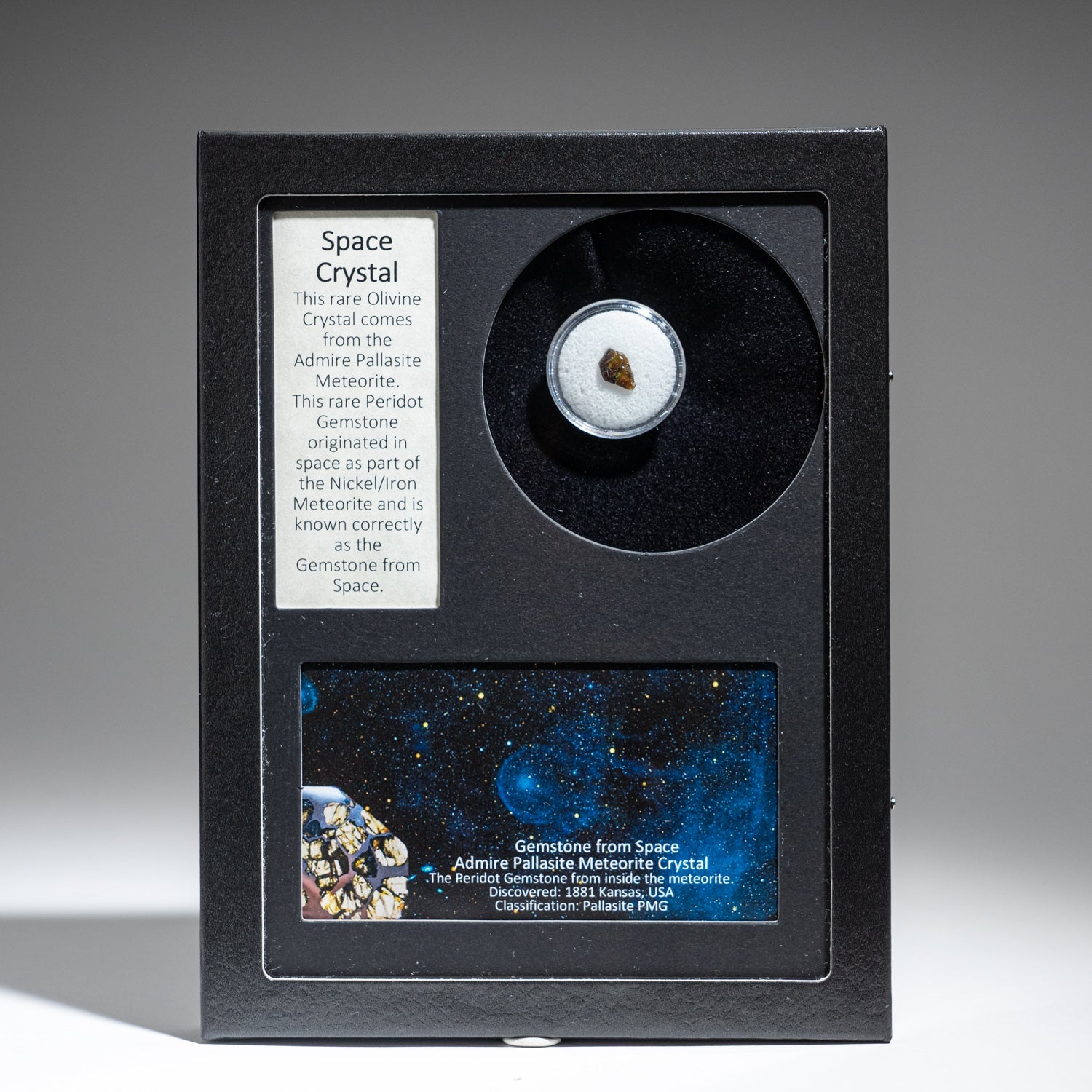 Space Crystal in Glass Display Box