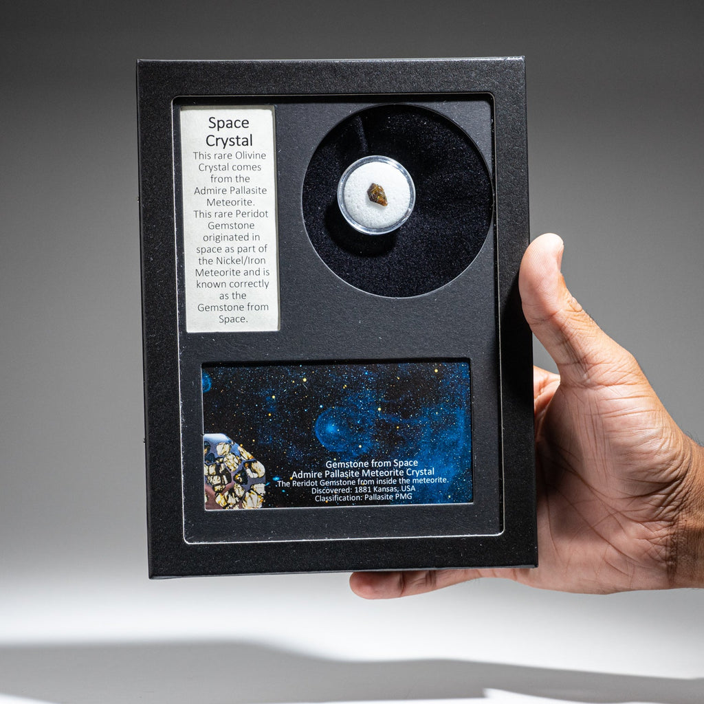 Space Crystal in Glass Display Box