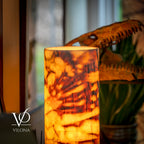 Onyx Table Lamp - Divina Claire 18" Tall, x 8" Diameter (Large #3)