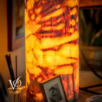 Onyx Table Lamp - Divina Claire 18" Tall, x 8" Diameter (Large #3)