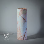 Onyx Table Lamp - Divina Claire 18" Tall, x 5.5" Diameter (Medium #3)