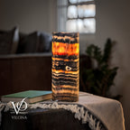 Tangerine Onyx - 12" Tall, x 4.5" Diameter (Small Table Lamp #1)