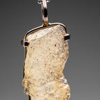 Genuine Libyan Desert Glass Pendant (10.4 grams) with 18" Sterling Silver Chain