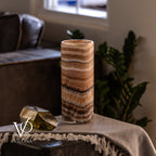 Sahara Onyx - 12" Tall, x 4.5" Diameter (Small Table Lamp #2)