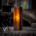 Tangerine Onyx - 12" Tall, x 4.5" Diameter (Small Table Lamp #2)