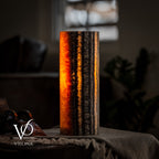 Tangerine Onyx - 12" Tall, x 4.5" Diameter (Small Table Lamp #3)
