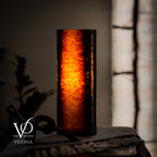 Tangerine Onyx - 12" Tall, x 4.5" Diameter (Small Table Lamp #3)