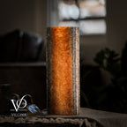 Tangerine Onyx - 12" Tall, x 4.5" Diameter (Small Table Lamp #3)