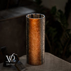 Tangerine Onyx - 12" Tall, x 4.5" Diameter (Small Table Lamp #3)