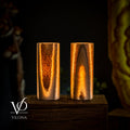 Sahara Onyx - 12" Tall, x 4.5" Diameter (Small Table Lamp Pair #2)