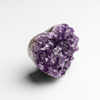 Genuine Amethyst Crystal Cluster Heart from Uruguay