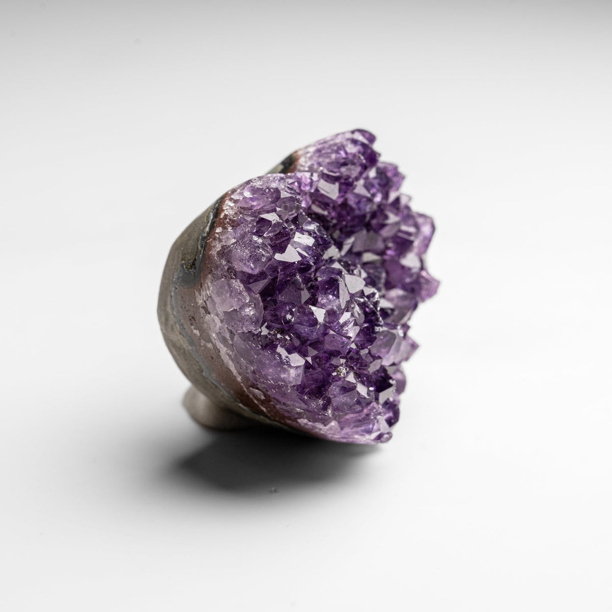 Genuine Amethyst Crystal Cluster Heart from Uruguay