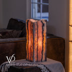 Rosa Onyx Live Edge Table Lamp – 16" Tall × 6" Square #1