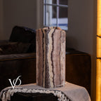 Rosa Onyx Live Edge Table Lamp – 16" Tall × 6" Square #1