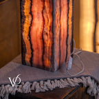 Rosa Onyx Live Edge Table Lamp – 16" Tall × 6" Square #1
