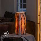 Rosa Onyx Live Edge Table Lamp – 16" Tall × 6" Square #2