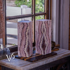 Rosa Onyx Table Lamp Pair – 17.75" Tall × 6" Square #1