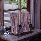 Rosa Onyx Table Lamp Pair – 17.75" Tall × 6" Square #1