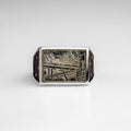 Genuine Seymchan Meteorite Ring (Size 8.25) in Sterling Silver