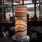 Sahara Onyx - 20" Tall, x 7.5" Diameter (Large Table Lamp #1)