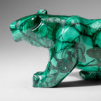 Genuine Polished Malachite Panther Carving (2.2 lbs)