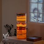 Miami Sunset Onyx Cylinder Table Lamp #1
