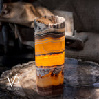 Miami Sunset Onyx Cylinder Live Edge Table Lamp #1