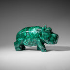 Genuine Polished Malachite Hippo Carving (7.4 lbs)