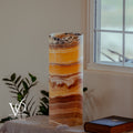 Miami Sunset Onyx Cylinder Live Edge Table Lamp #2